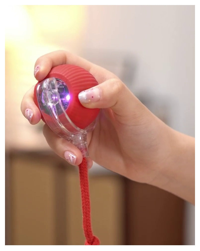 Red Interactive Smart Ball for Cats and Small Dogs