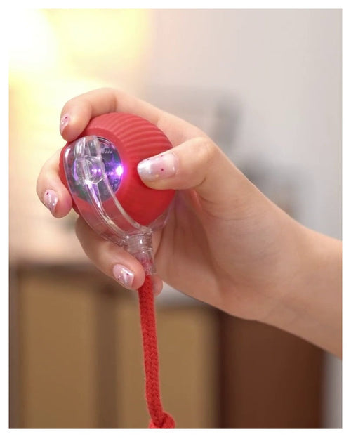 Red Interactive Smart Ball for Cats and Small Dogs